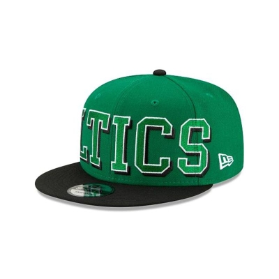 Sapca New Era Boston Celtics NBA Block Font 9FIFTY Snapback - Verzi